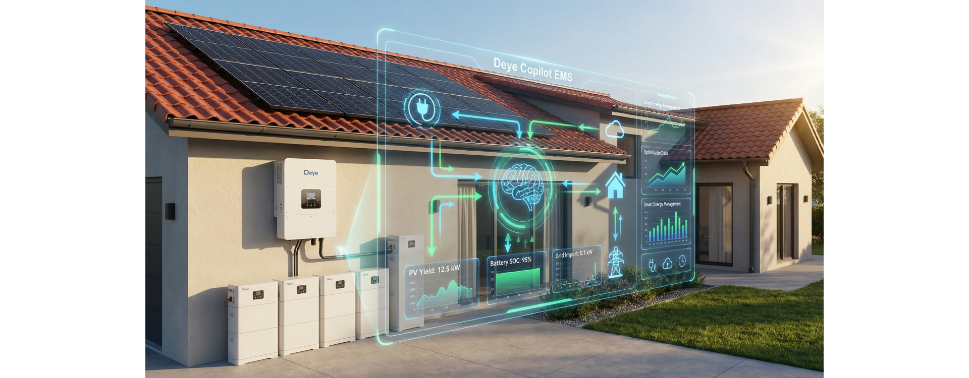 Inwerter hybrydowy Deye i panele słoneczne